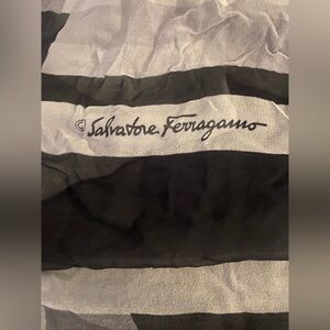 Salvatore Ferragamo Monochrome Striped Scarf so beautiful